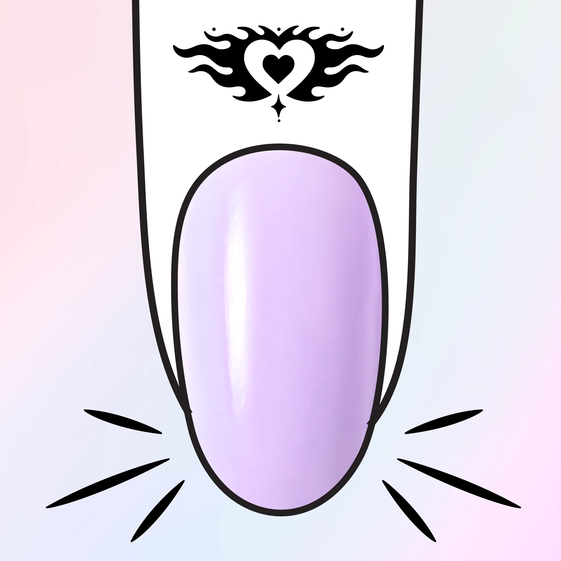 Monochrome Press-On Nails - Image 55